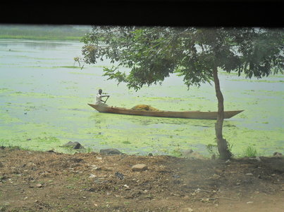 Fisherman, Volta river